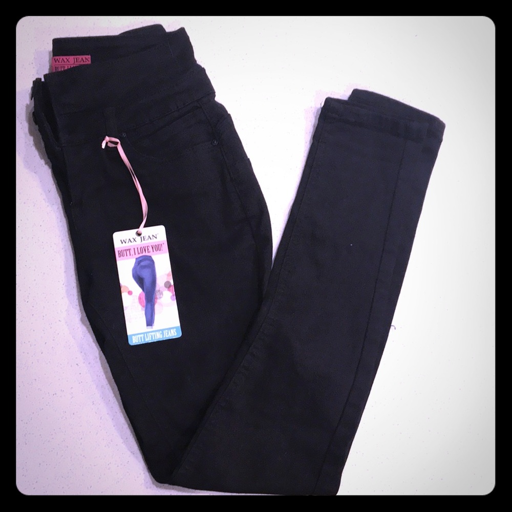 High waisted skinny jeans